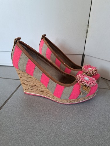 Wedges damen pink kork - pink,