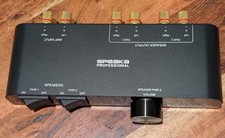 SpeaKa Professional 2 Port Lautsprecher-Umschalter integrierter Lautstärkeregler