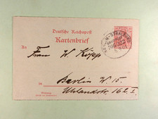 Dt. Reich Kartenbrief aus