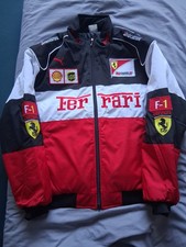 Ferrari Retro Jacke,Rot,Weiß