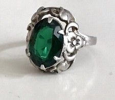 Antik Jugendstil Edel grüner