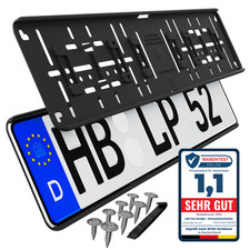 Kennzeichenhalter rahmenlos ohne sichtbare Befestigungpunkte 2 Stück