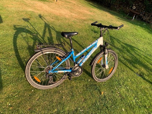 Blau weißes yahoo fahrrad - blau, 24