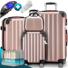 MONZANA® 4tlg Kofferset Beautycase Trolley Reisekoffer Hartschale Koffer M-L-XL