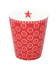 Becher CIRCLE DOT rot HM390