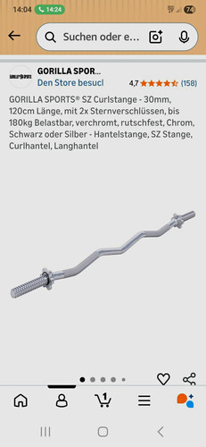 Gorilla sports curlstange - gorilla,