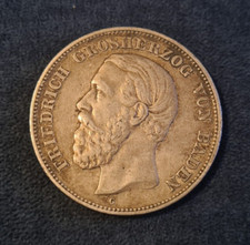 5 Mark 1893 G  Baden Friedrich