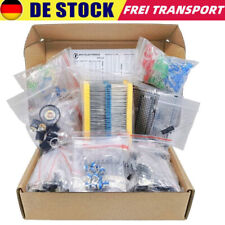 1900Tlg Electronic Component Starter Kit Wires Breadboard Buzzer LED Transistor
