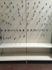 Tegometall Wandregal Hakenregal Rückwand Rundloch Regal Blisterwand Baumarkt 2,5