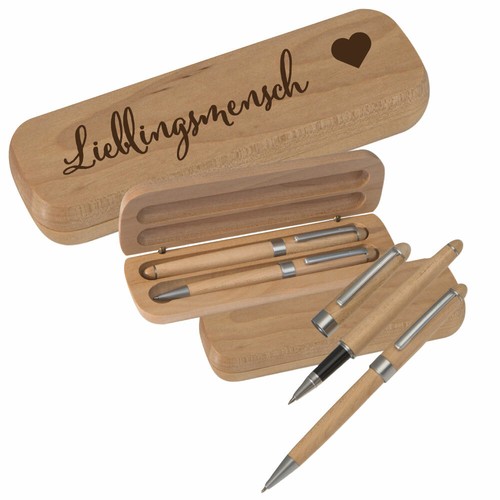 Schreibset holz kugelschreiber - schreibset,