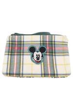DISNEY Kosmetiktasche Mickey Maus Kariert Mehrfarbig Damen