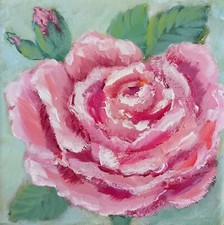 Rose Flower Oil Painting