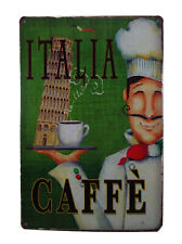 Blechschild Caffe Italia Pisa