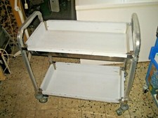 Edelstahl Zuführwagen Transportwag​en Servierwagen Küchenwagen Gastro 2 Mulden