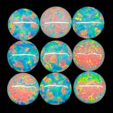 9 Stück Australian Opal 6mm