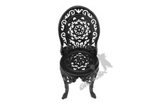 GROßER Gartenstuhl Gusstuhl