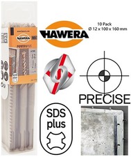  10 x Hawera Bosch SDS plus Hammerbohrer Betonbohrer Set Ø 12 mm L 100 - 160 mm 