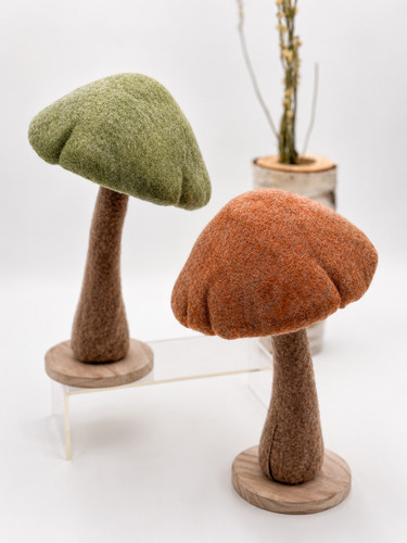 Deko pilz mit filzhut - filzhut, &