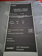 2 Tickets Höhner Köln