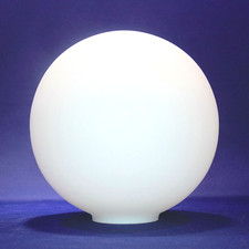 Ersatzglas Glaskugel Opalglaskugel weiß matt Ø135mm, Öffnung Ø ca.40mm