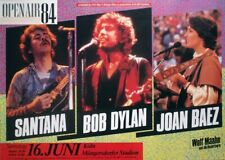 SANTANA - BOB DYLAN - JOAN BAEZ - 1984 - Cobncert - Open Air Tour - Poster - Köl