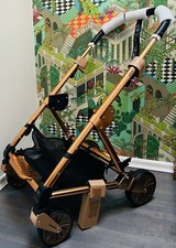 ●️ Mamas and Papas URBO2 / URBO ROSEGOLD & SCHWARZ Fahrwerksräder & Korb NEU ⭐️