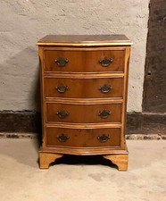 Kommode Nachtschrank (Schubladen), Eibe, Georgianischer Stil, 30er - 50er Jahre