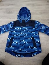 Jack Wolfskin Kinder Jacke Gr. 104 Anorak  Übergangsjacke  mit Kapuze