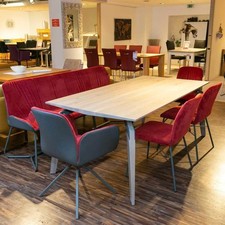 Bert Plantagie Esstischgruppe Mit Bank Und Stühle MR Nando Asteiche Natur