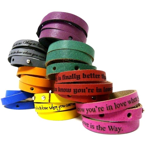 Leder wickelarmband mit gravur - wickelarmband,