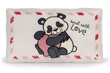 Nici Kissen Kuschelkissen Love Panda Herz  43x25 cm Plüsch 62617 Green