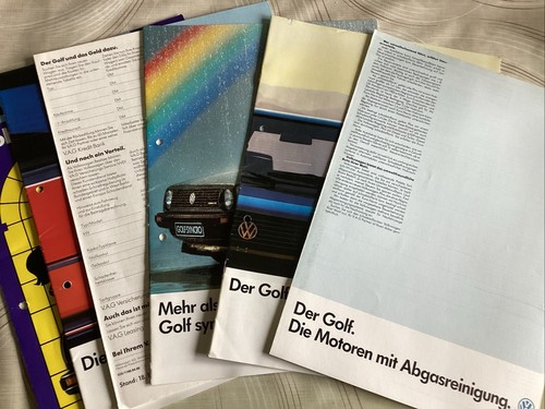 Prospekt von golf gti und - vw,