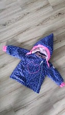Racoon Thermolite Zwergenjacke Winterjacke Zipfeljacke Blau Pink Gr. 86 Herzchen