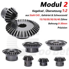 Modul 2 Zahnrad Kegelrad aus