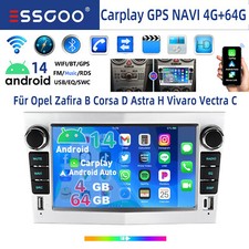 DAB+ Android14 Autoradio Für Opel Astra H Corsa C D Vectra GPS Navi BT RDS 4+64G