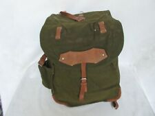 Armee Rucksack Backpack Kraxe Army Bag True Vintage Leather Canvas Camping Hiken