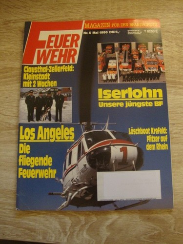 Feuerwehrmagazin mai 1986 - feuerwehrmagazin, mit