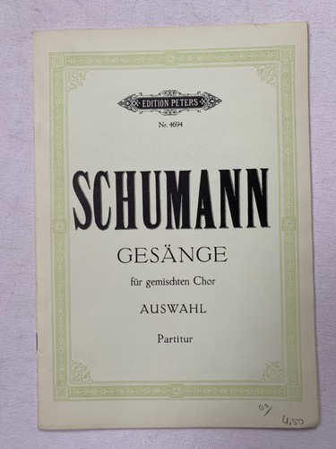 Noten schumann gesänge - ., schumann.