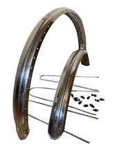 Weinmann Inoxydable 26“ Schutzbleche Original Vintage Chrom Edelstahl Hochglanz