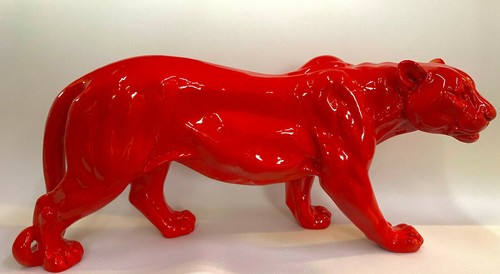 Roter panther leopard - roter,