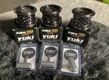 3× Shimano Aero Technium MgS E-Spulen + 3× T.ART Kurbelgriffe NEU!!! Graskarpfen