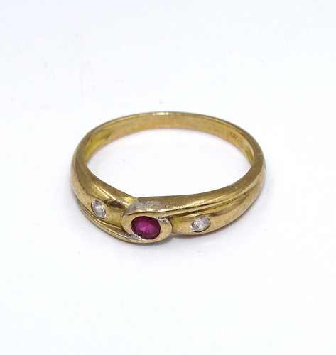 Antik goldring aus 333er - aus,