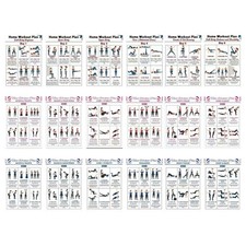 Workout-Poster, 6-teilig