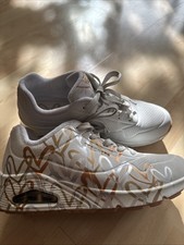 SKECHERS Sneaker 'Uno - Spread The Love' in Weiß  Gold Gr. 39