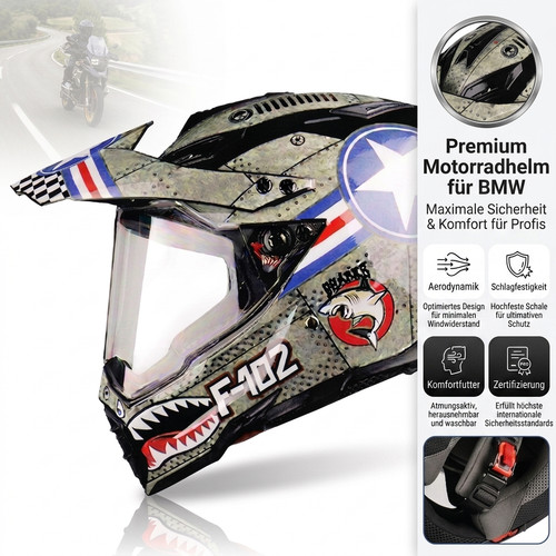 F102 shark enduro mit visier - shark,
