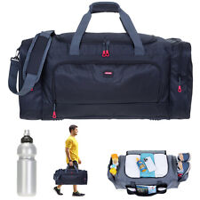 Sporttasche Herren sehr groß Trainer XL 69 cm 55 L Reisetasche 1244 Schwarz +f