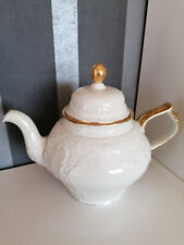 Rosenthal Sanssouci Teekanne elfenbein mit Goldrand + 1 Ersatzdeckel