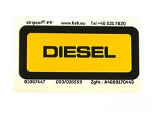 Tank Aufkleber Sticker Diesel Tankklappe Mercedes G-Klasse W460 W461 W463