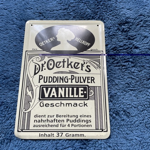 Blechschild oetker pudding - dr.,