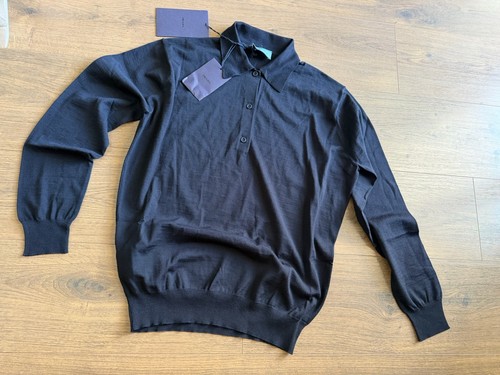 Prada poloshirt tiefblau wolle - poloshirt,